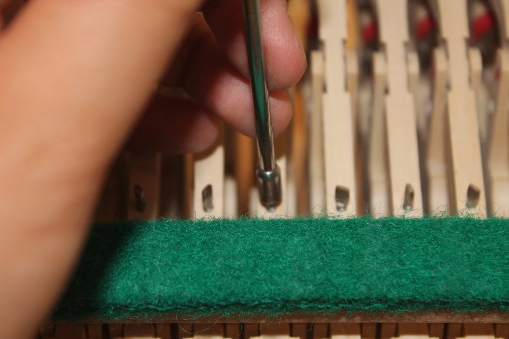  Adjusting the height of the repetition lever. There is no strict measurement that I know of for this, some will say to use a paper punching of a particular thinness, other say simply feel for the jack to be slightly under the repetition lever and learn how to be consistent with it. 