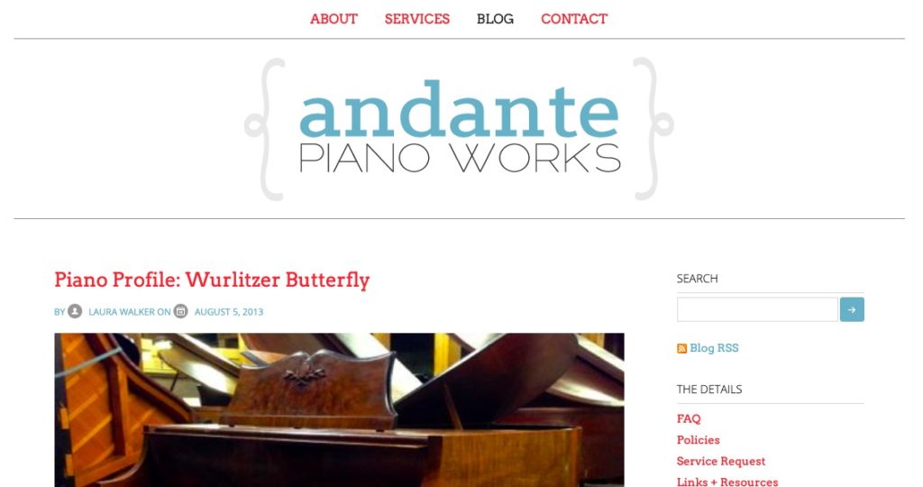 Andante Piano Works, version 1.0